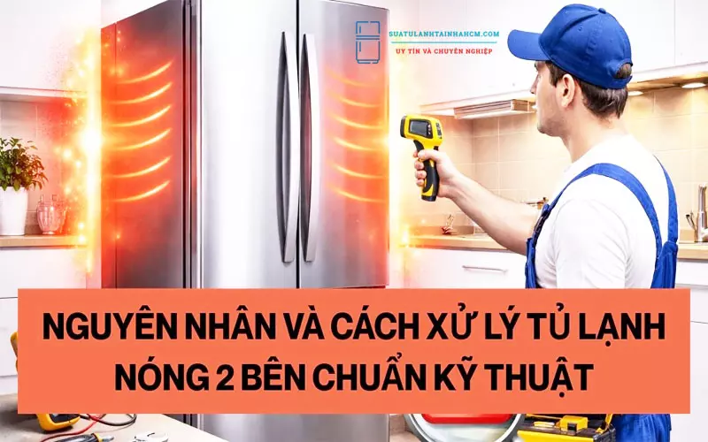 Nguyên nhân và cách khắc phục tình trạng tủ lạnh bị nóng 2 bên hông