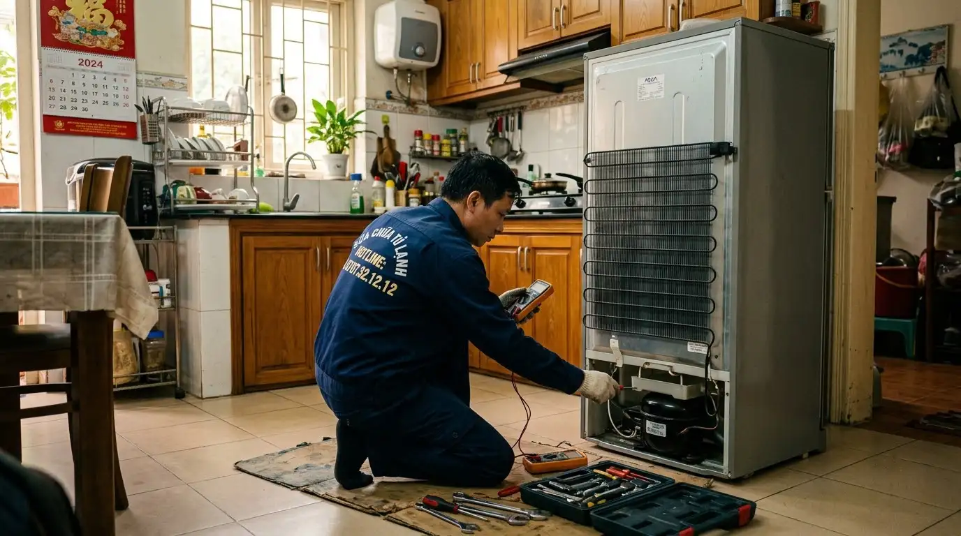 bảng giá kiểm tra và thay thế block máy nén tủ lạnh chính hãng
