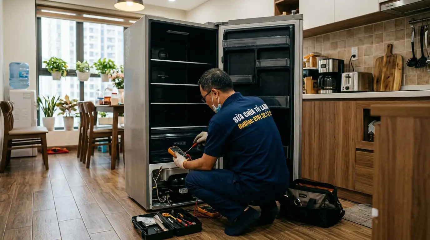 Kiểm tra khắc phục sự cố đèn tủ lạnh không sáng