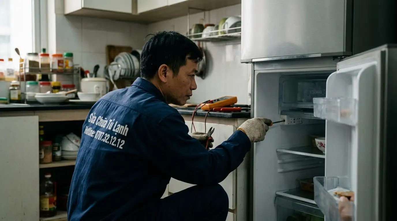 thợ sửa ngăn mát tủ lạnh không tỏa hơi lạnh