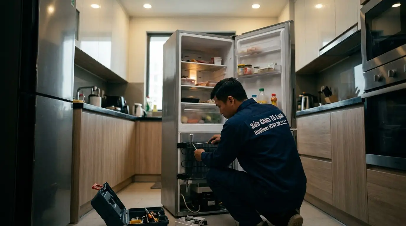 quy trình kiểm tra ngăn mát tủ lạnh không lạnh