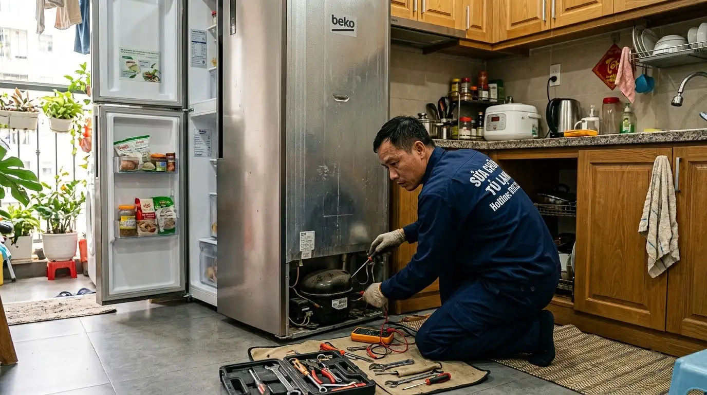 Bảng giá sửa tủ lạnh Beko Inverter chính hãng