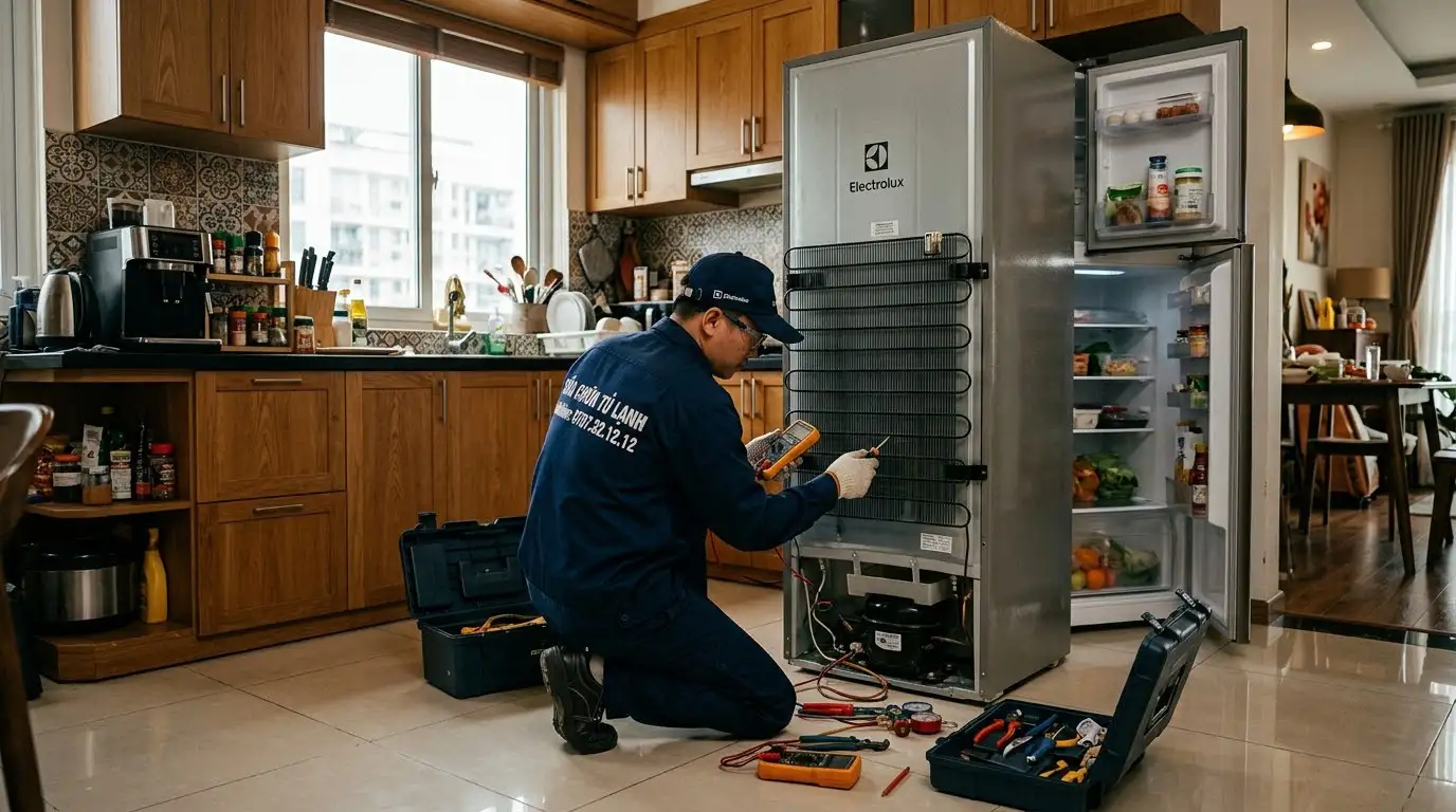 Quy trình sửa chữa tủ lạnh Electrolux tại nhà chuẩn kỹ thuật