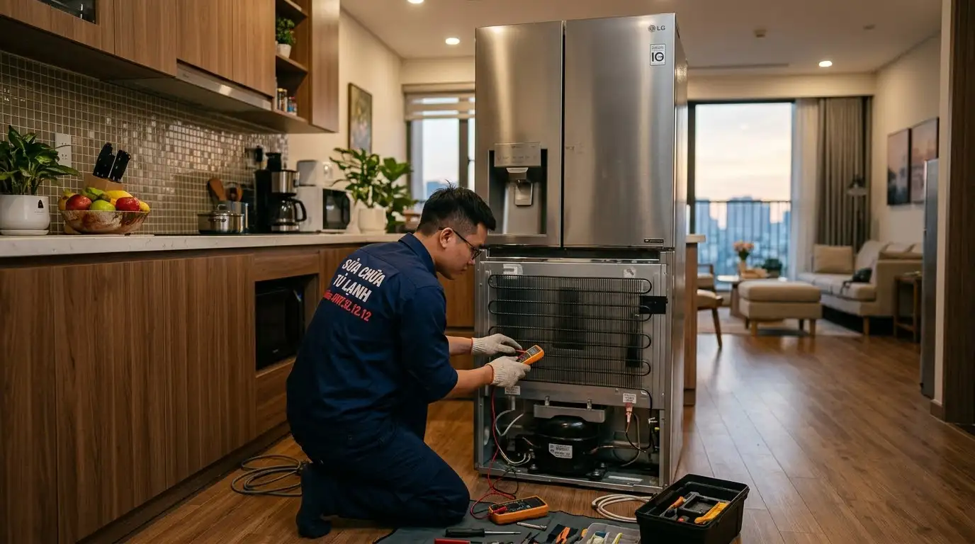 Sửa tủ lạnh LG Inverter chuyên nghiệp tại nhà
