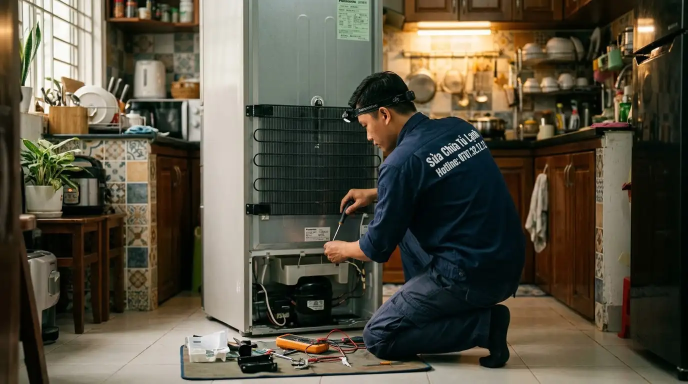 Kiểm tra hệ thống điện lạnh tủ nội địa Nhật