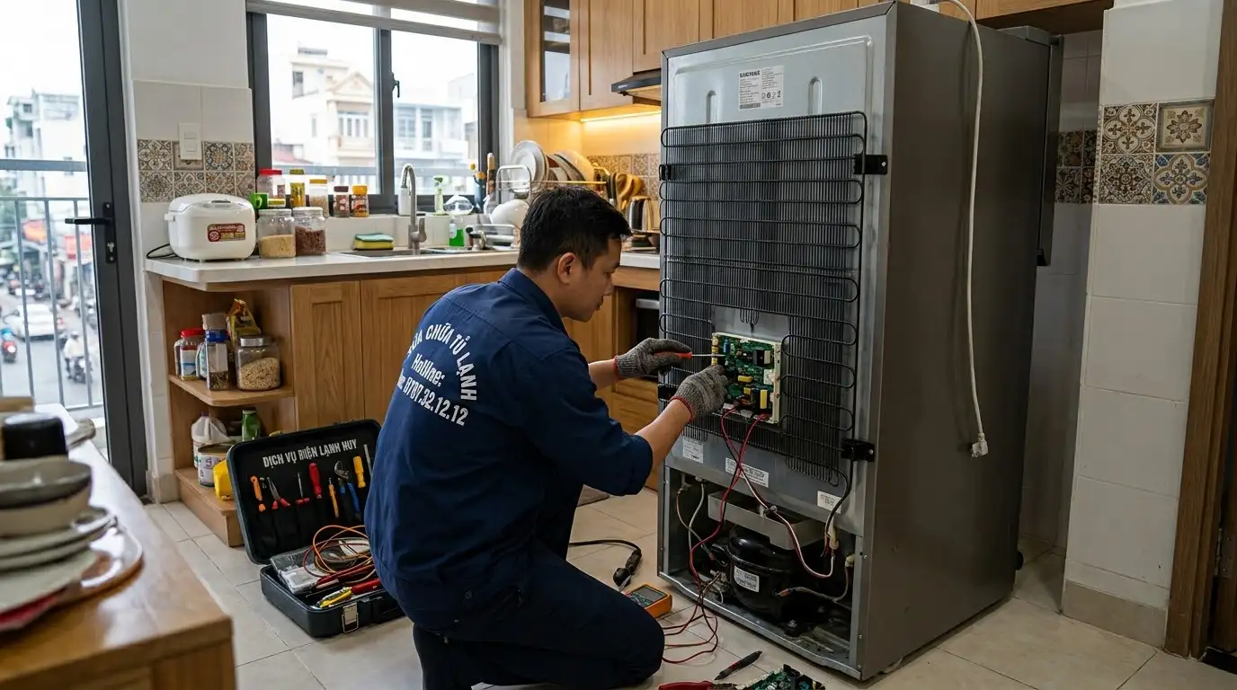 Quy trình sửa tủ lạnh tại nhà phường Bảy Hiền chuyên nghiệp