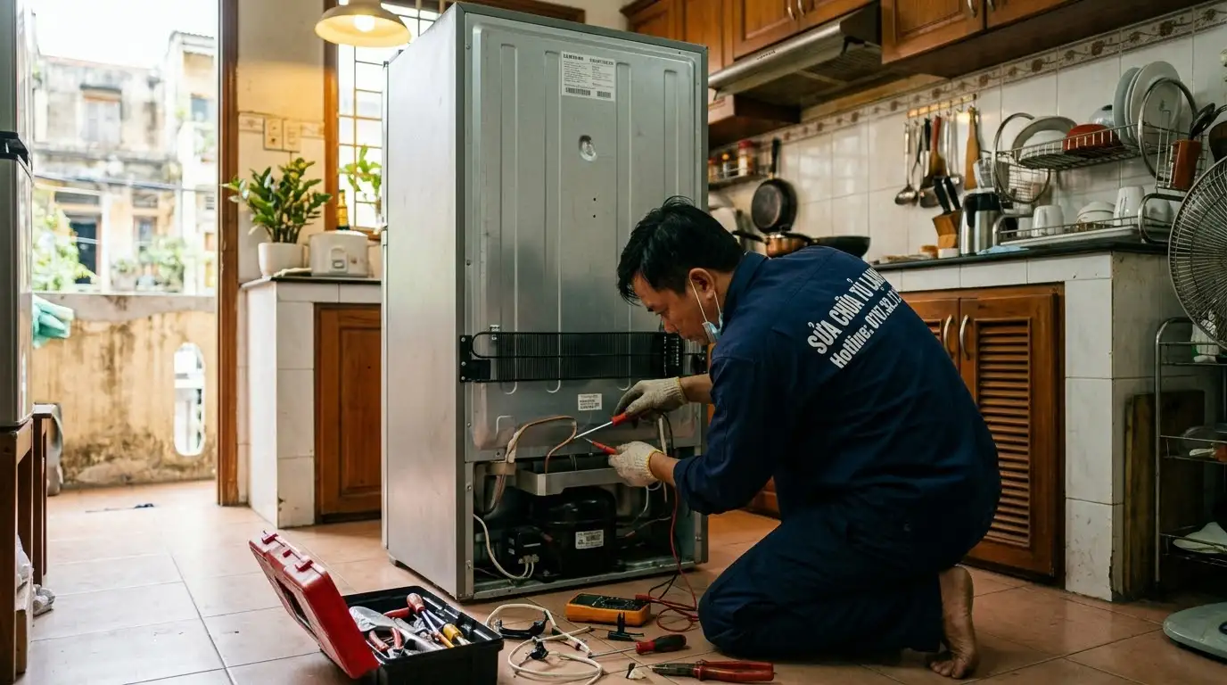 Dịch vụ sửa tủ lạnh phường Bình Tây kiểm tra bo mạch