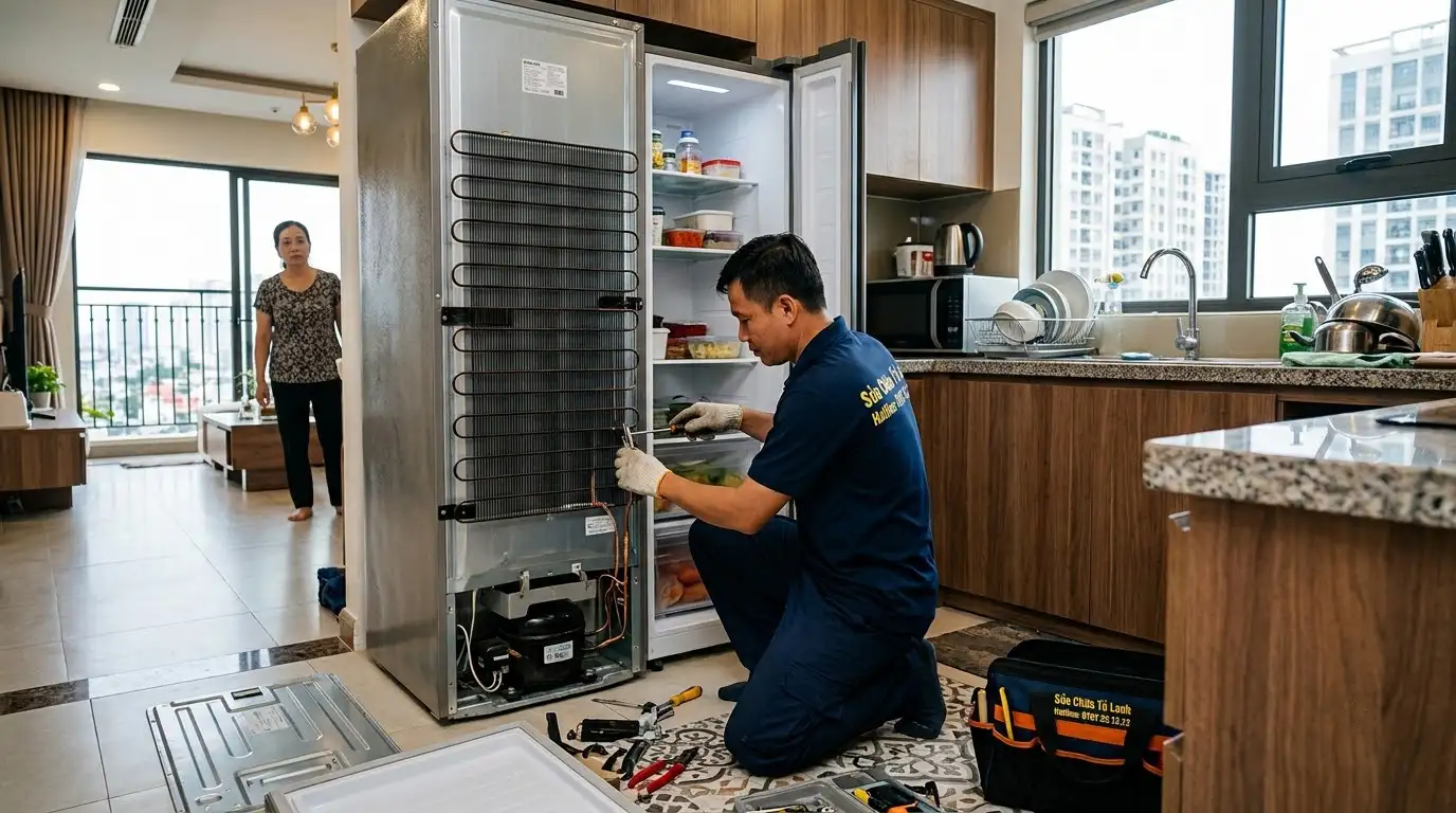 Thợ sửa tủ lạnh phường Bình Thới kiểm tra tận nhà
