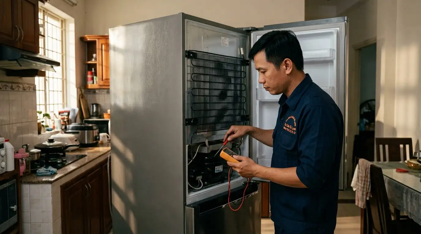 Quy trình sửa tủ lạnh tại nhà phường Bình Tiên chuẩn kỹ thuật