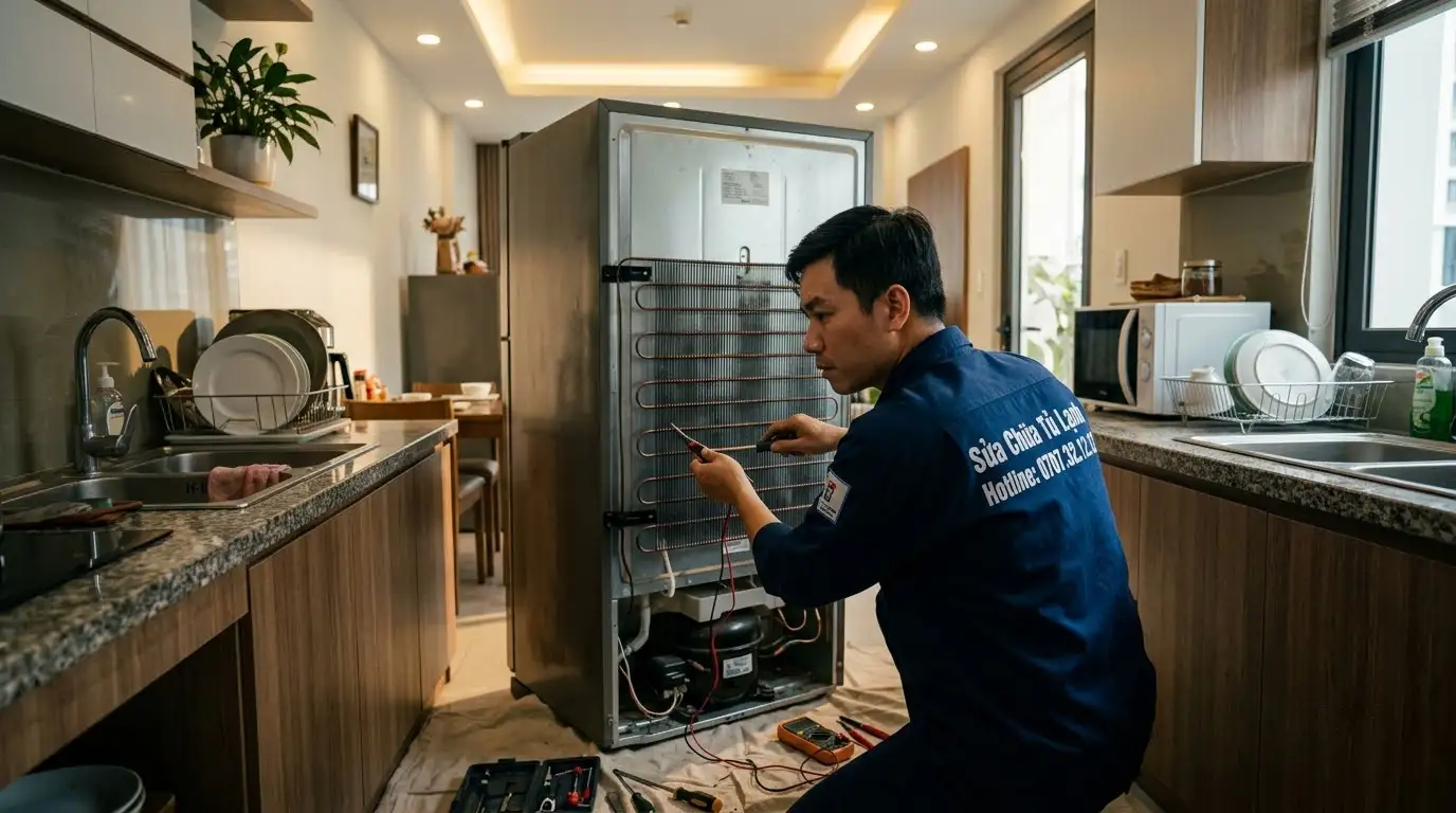 Thợ sửa chữa tủ lạnh phường Cát Lái xử lý sự cố tại nhà