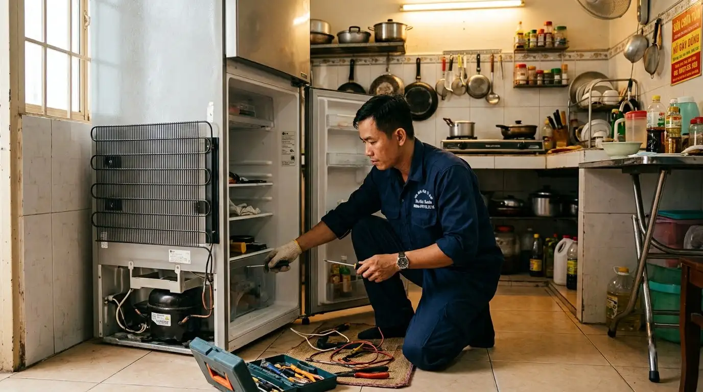Quy trình sửa tủ lạnh phường Chợ Lớn đạt chuẩn kỹ thuật