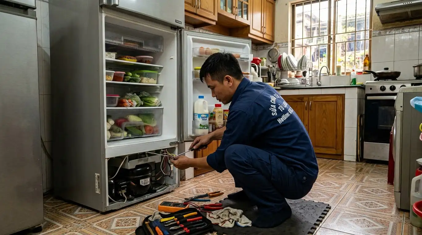 Sửa tủ lạnh phường Chợ Quán tại nhà uy tín chuyên nghiệp