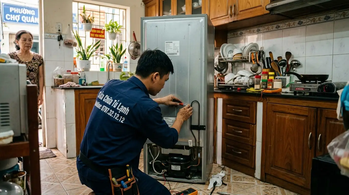 Bảng giá dịch vụ sửa tủ lạnh phường Chợ Quán niêm yết minh bạch