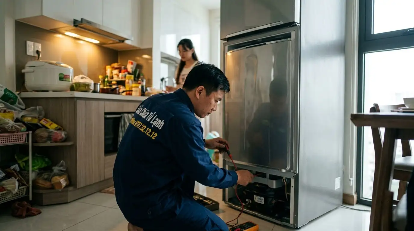 Thợ sửa tủ lạnh phường Gia Định kiểm tra tại nhà