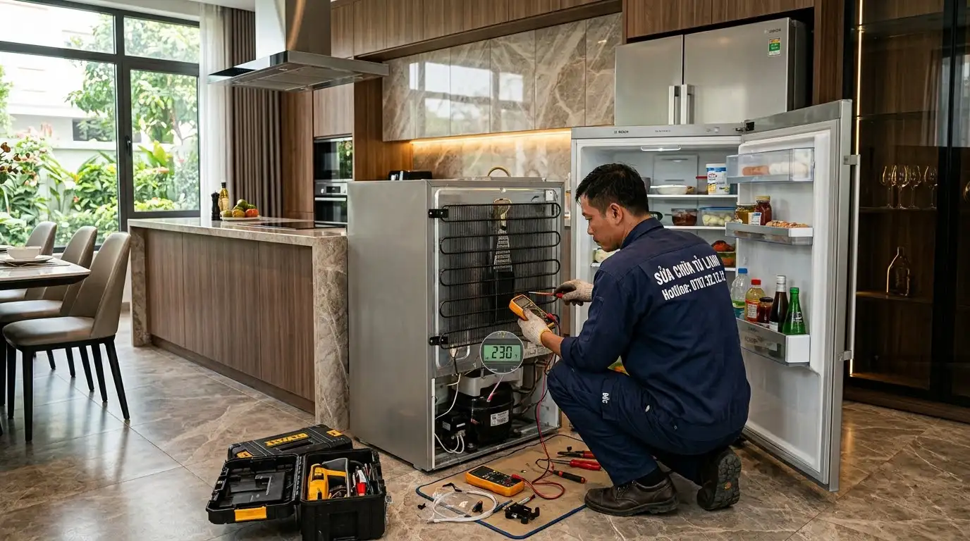 Sửa tủ lạnh phường Long Bình kiểm tra minh bạch giá rẻ