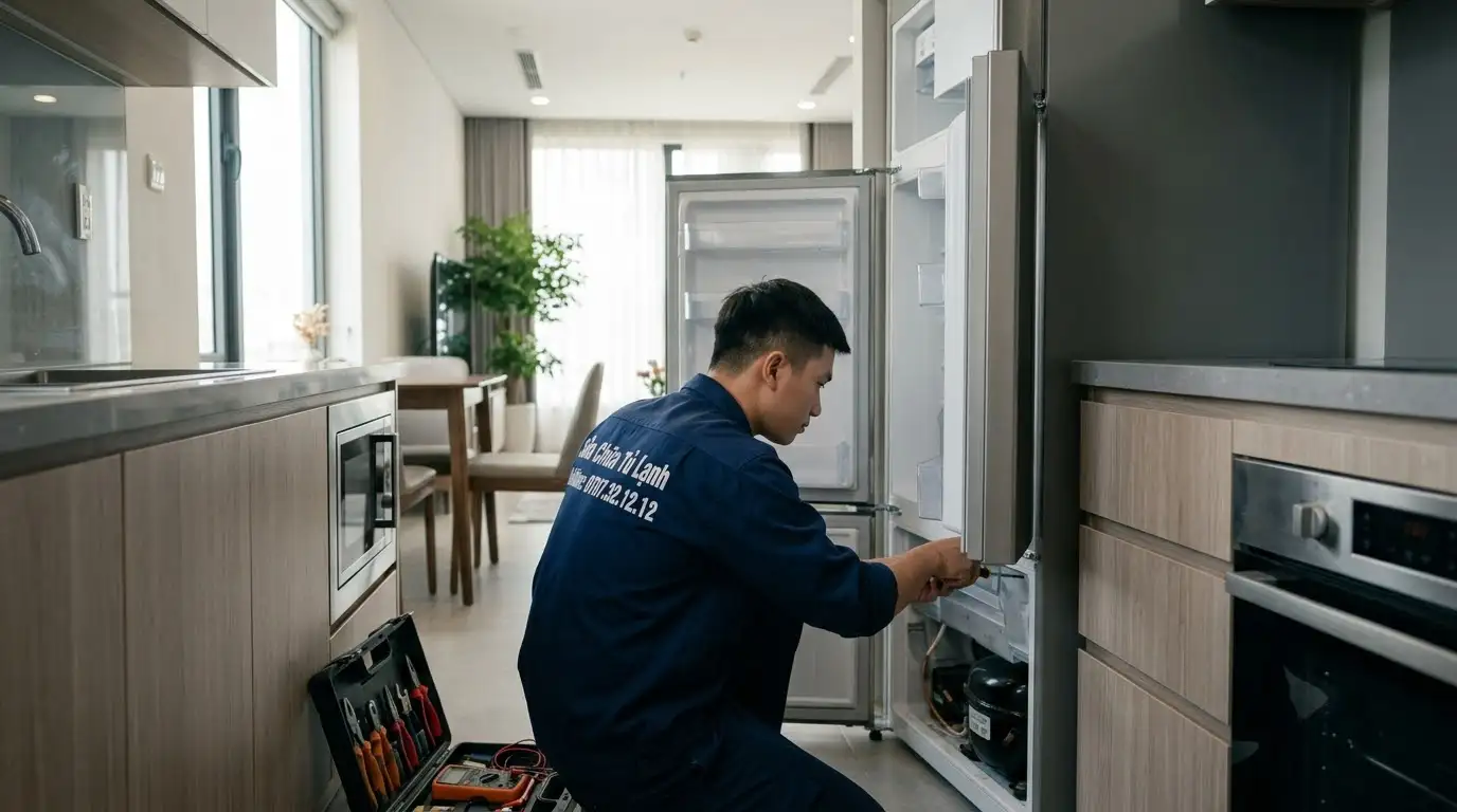 So sánh sửa tủ lạnh tại nhà phường Long Bình chuyên nghiệp