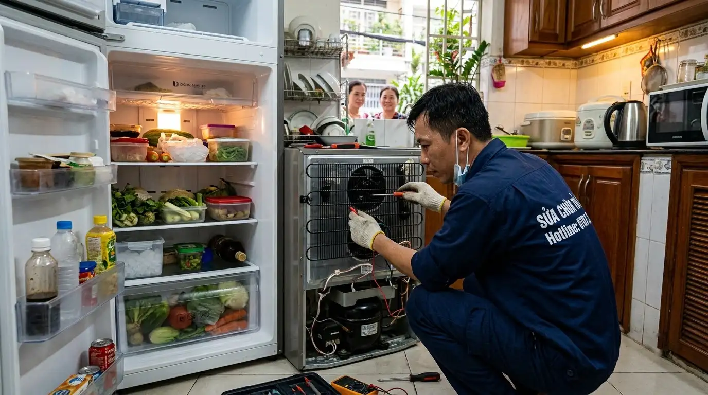 Sửa tủ lạnh phường Minh Phụng kiểm tra máy miễn phí