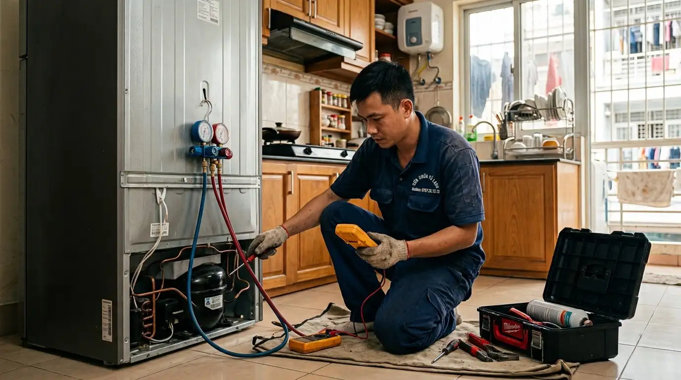 Sửa tủ lạnh phường Nhiêu Lộc chuyên nghiệp uy tín