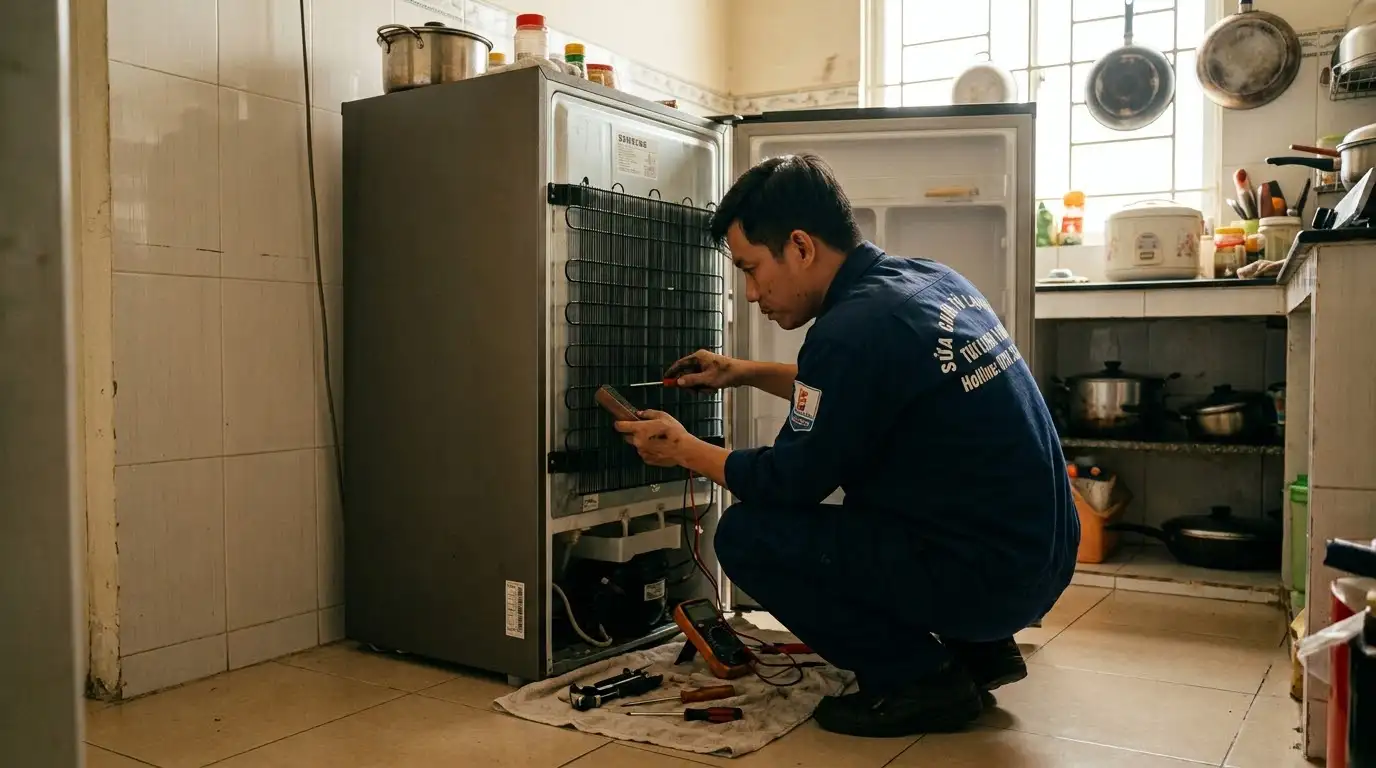 Sửa tủ lạnh phường Phú Lâm chuyên nghiệp phục vụ tại chỗ