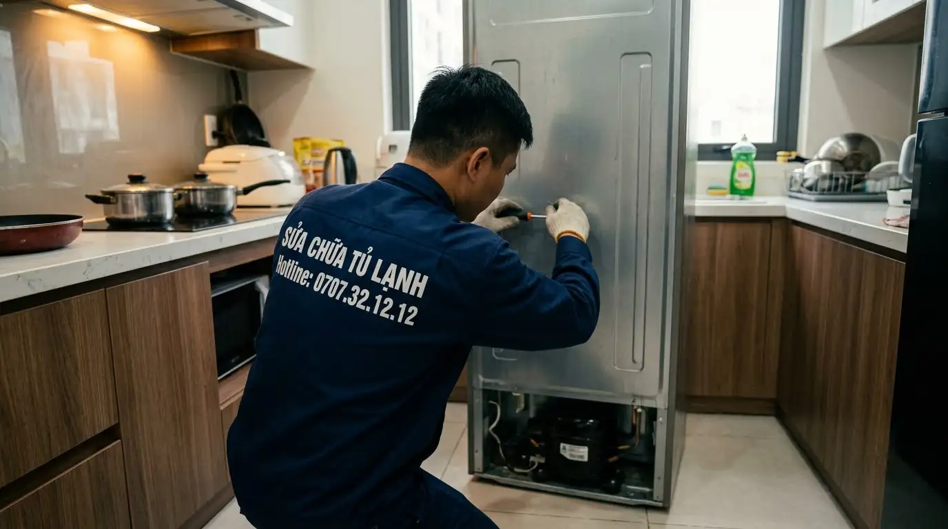 Thợ sửa tủ lạnh phường Phú Lâm phục vụ khách hàng chu đáo