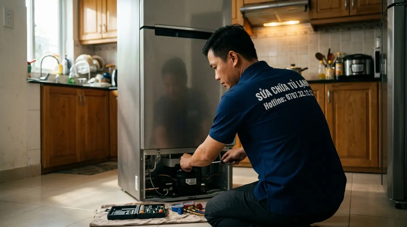 Sửa tủ lạnh tại nhà phường Phú Thạnh thay thế linh kiện zin