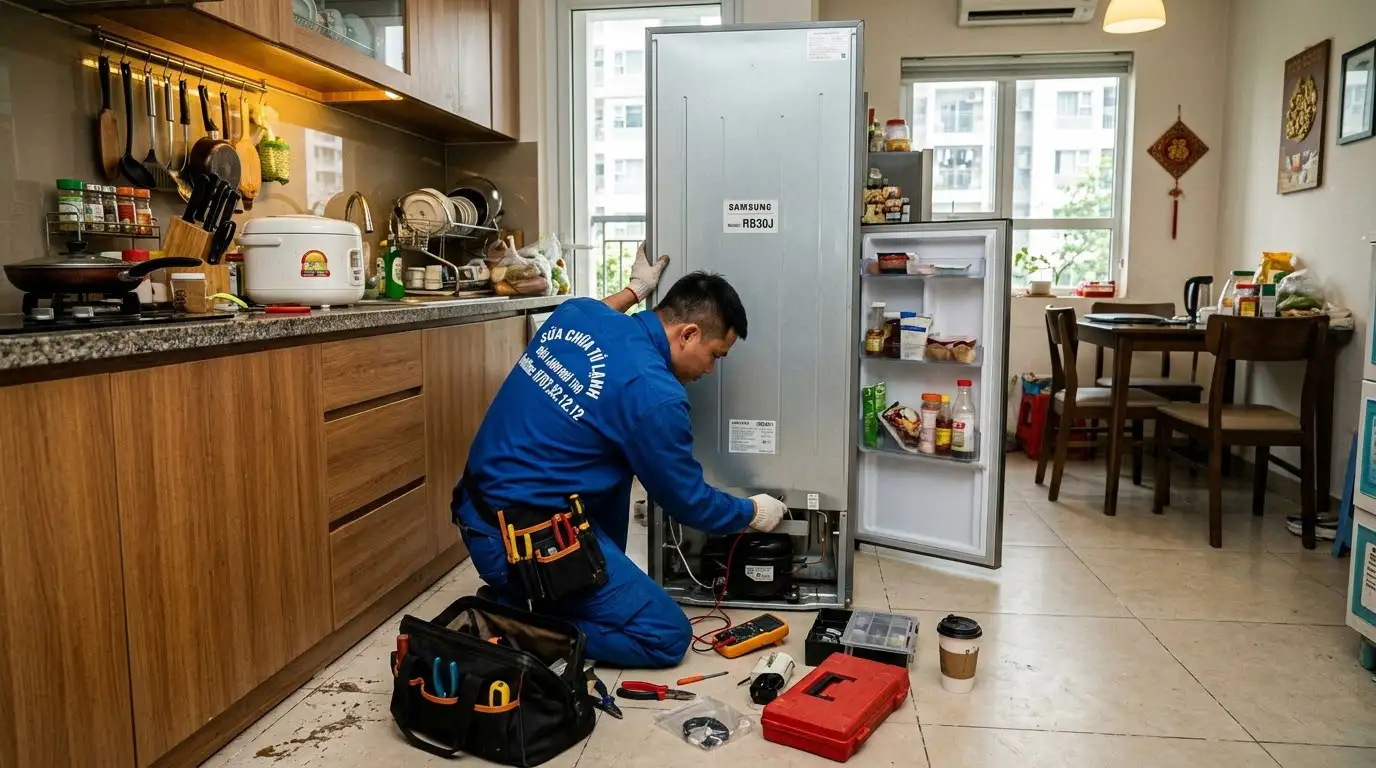 thợ sửa tủ lạnh phường Phú Thọ kiểm tra hệ thống điều khiển