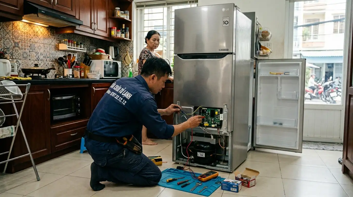 Sửa tủ lạnh phường Tân Bình thợ đến ngay kiểm tra miễn phí