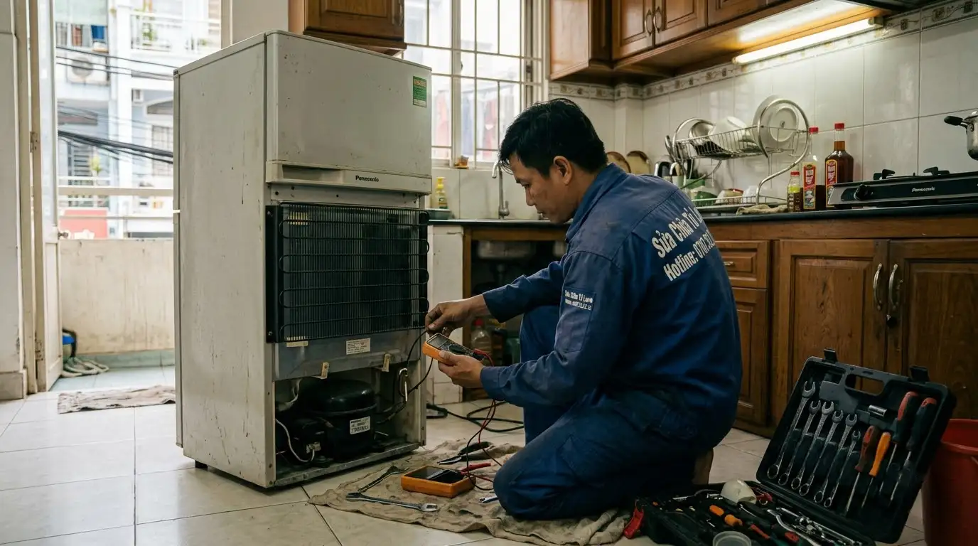 Tiệm sửa tủ lạnh phường Tân Định kiểm tra bo mạch