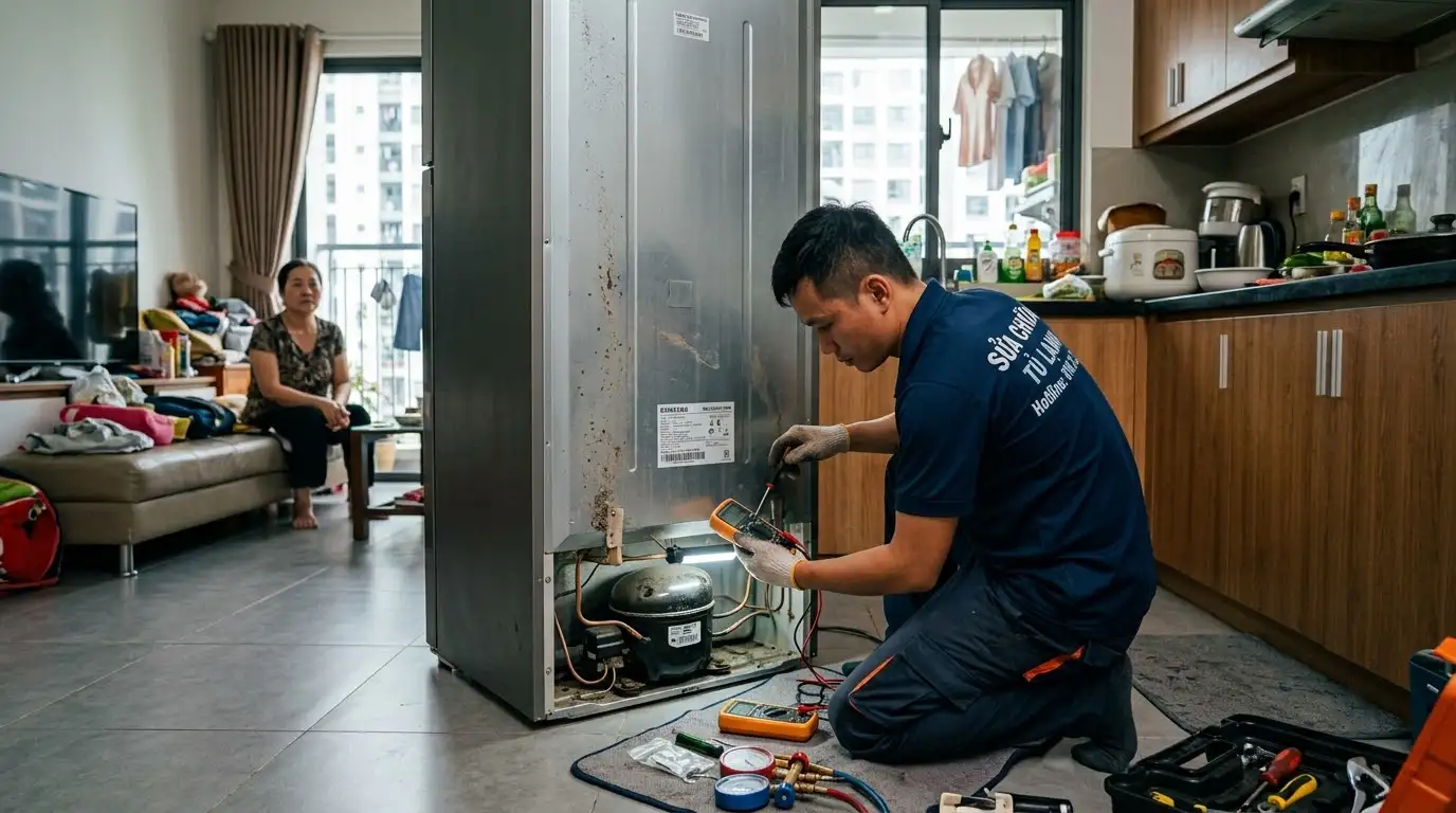Dịch vụ sửa tủ lạnh phường Tân Hưng tận nơi