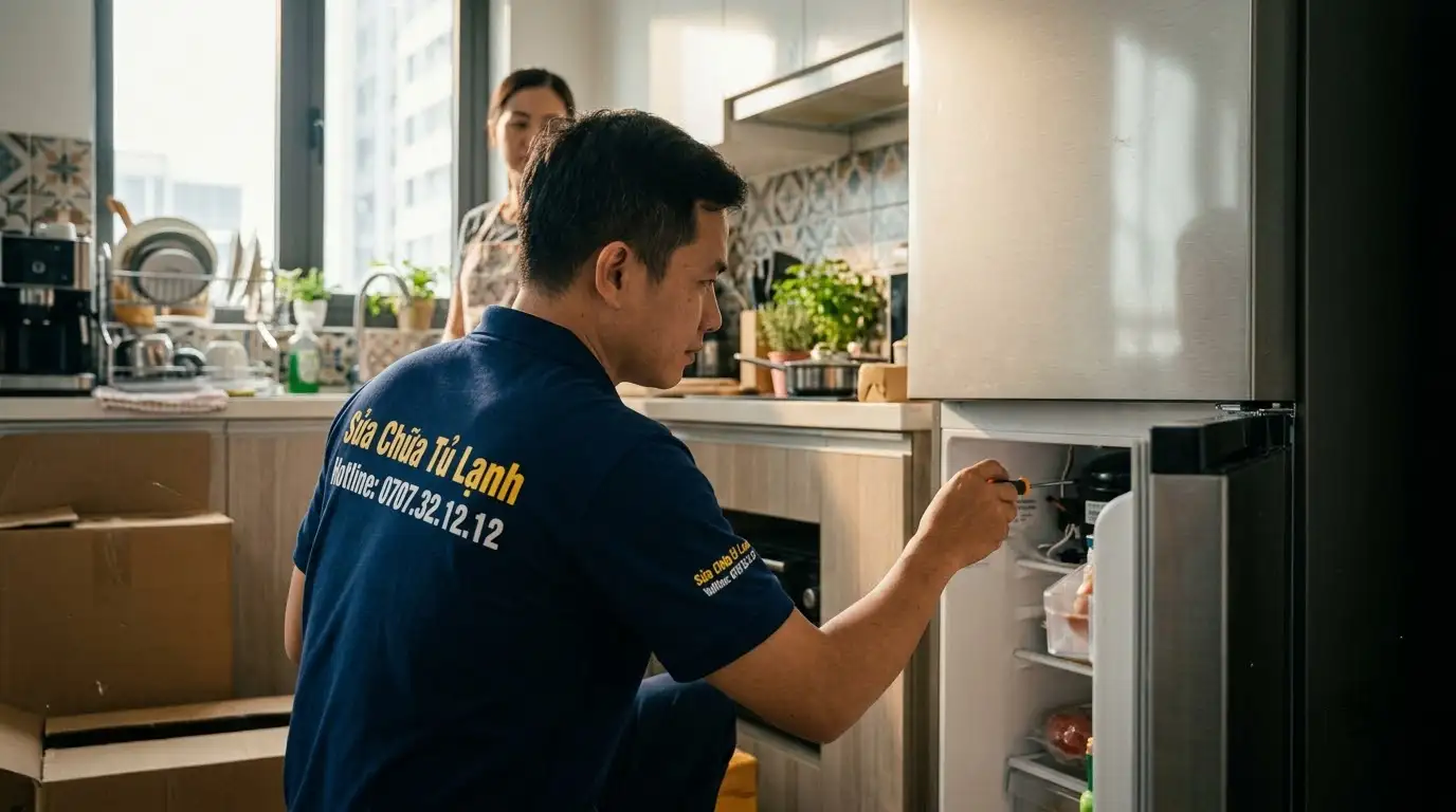 Sửa tủ lạnh tại nhà phường Thạnh Mỹ Tây uy tín