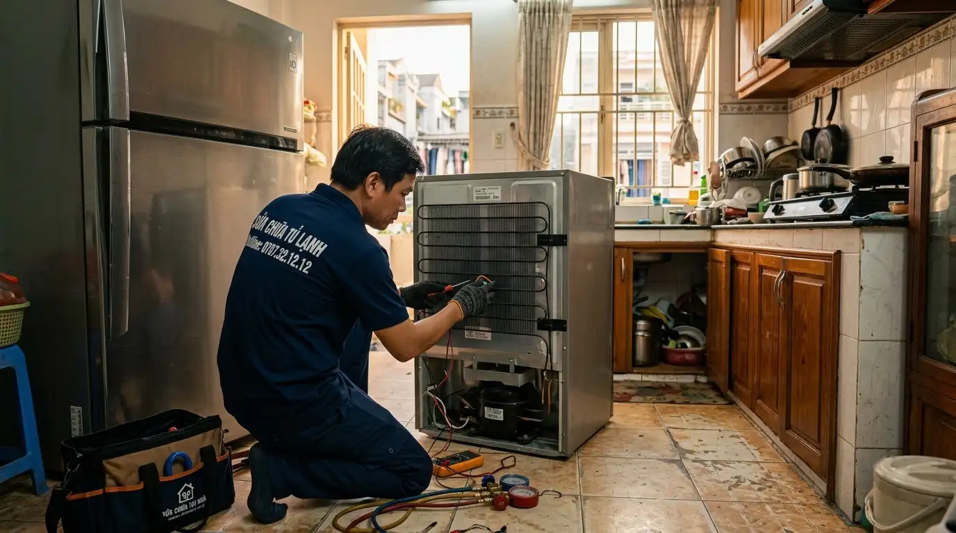 Sửa tủ lạnh phường Thông Tây Hội giá rẻ thợ giỏi phục vụ tận nơi