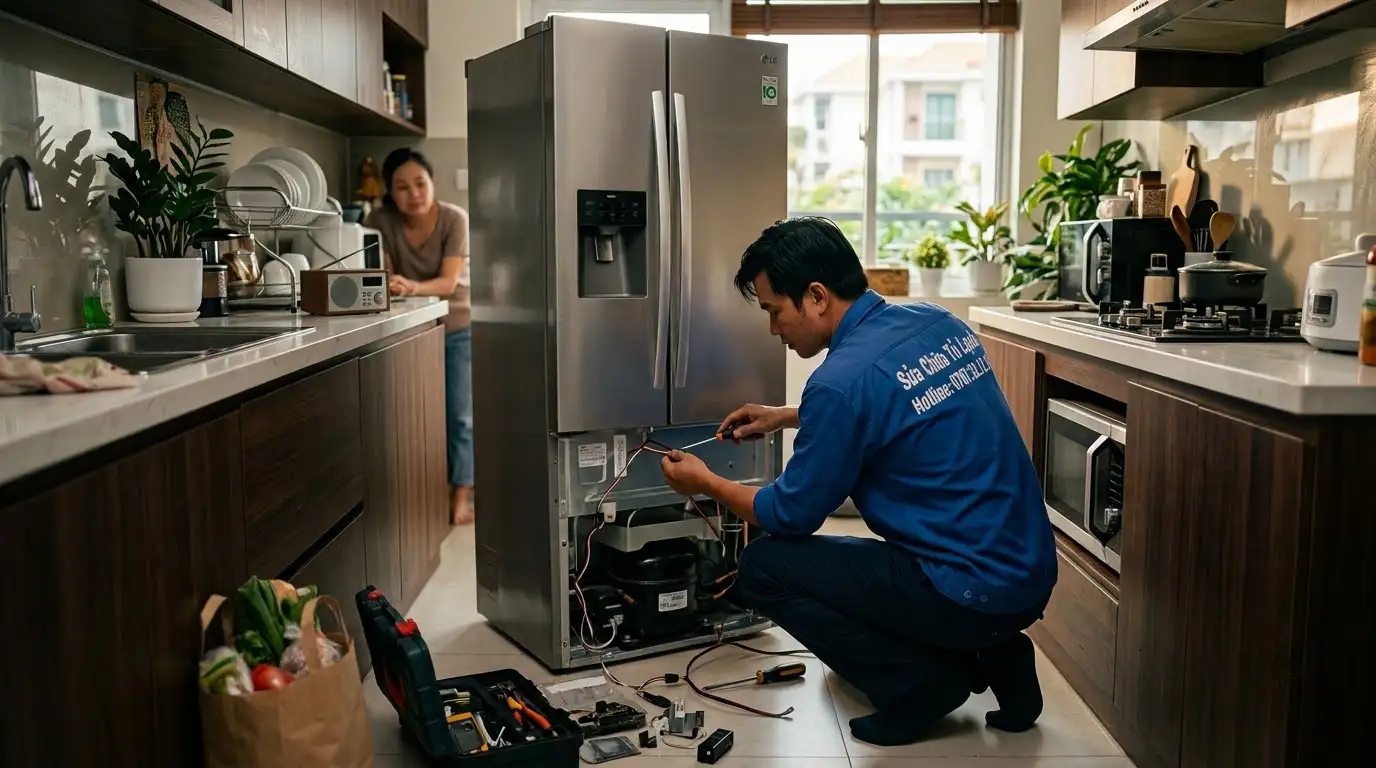 Kỹ thuật viên sửa chữa tủ lạnh phường Thông Tây Hội uy tín tận tâm