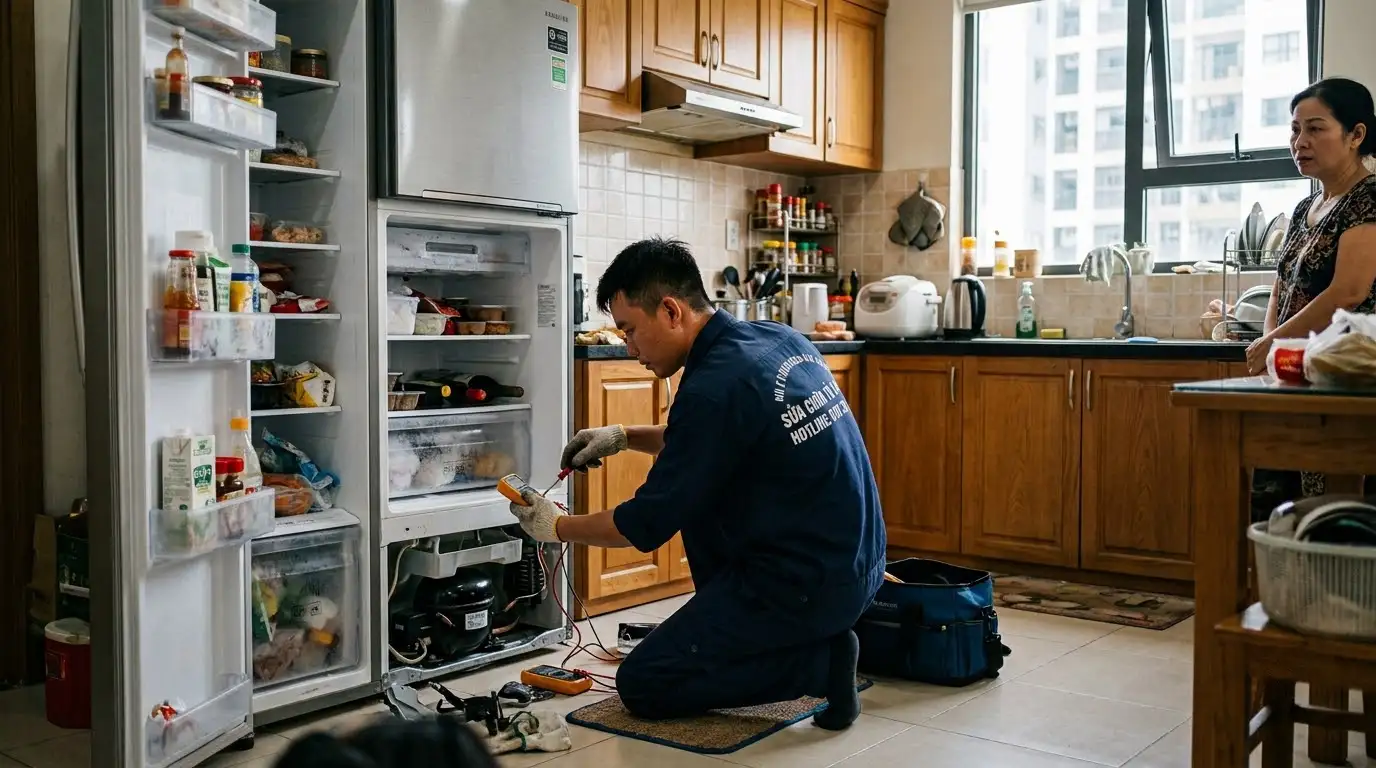 Sửa chữa tủ lạnh tại nhà phường Thủ Đức