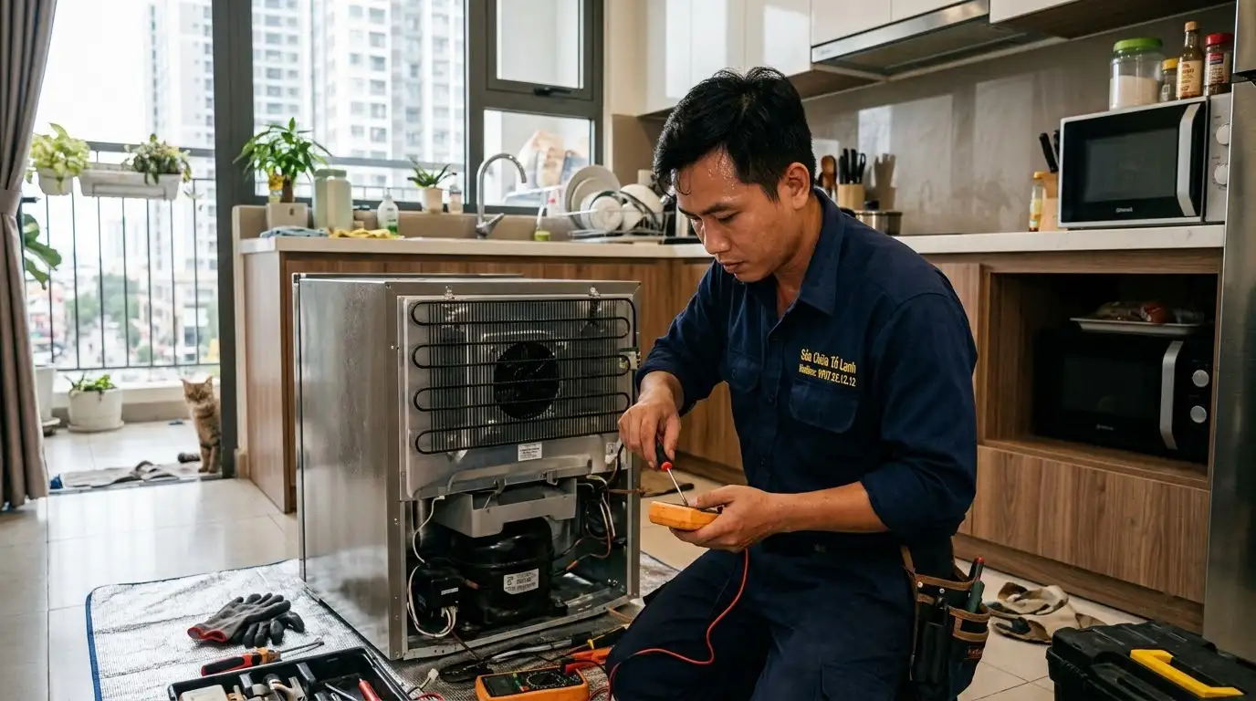 Sửa tủ lạnh phường Trung Mỹ Tây uy tín chuyên nghiệp