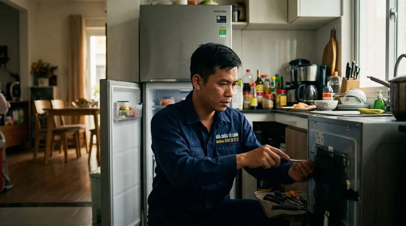 Sửa tủ lạnh phường Vườn Lài thợ giỏi linh kiện tốt