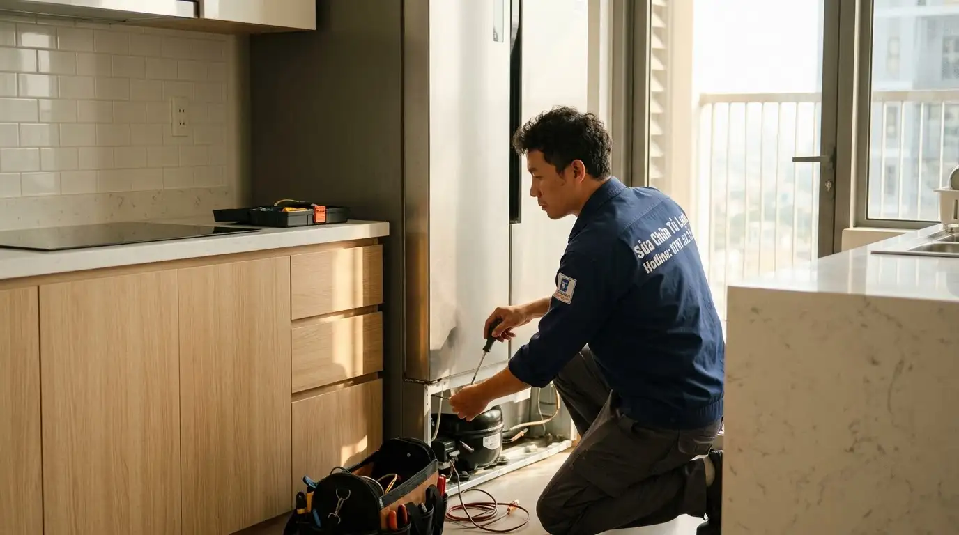 Dịch vụ sửa tủ lạnh quận 1 quy trình chuyên nghiệp