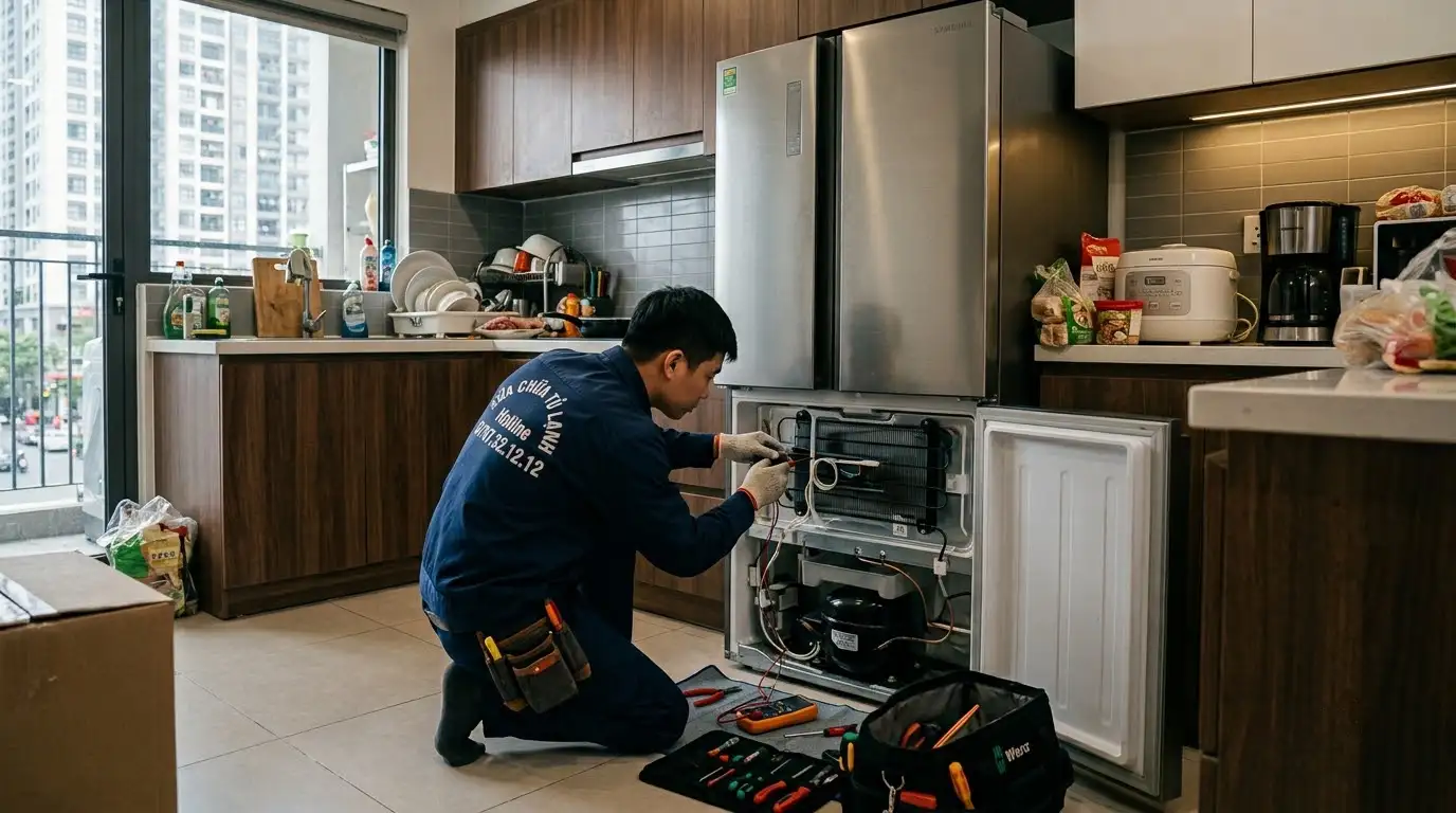Sửa tủ lạnh quận 4 thợ giỏi chuyên nghiệp