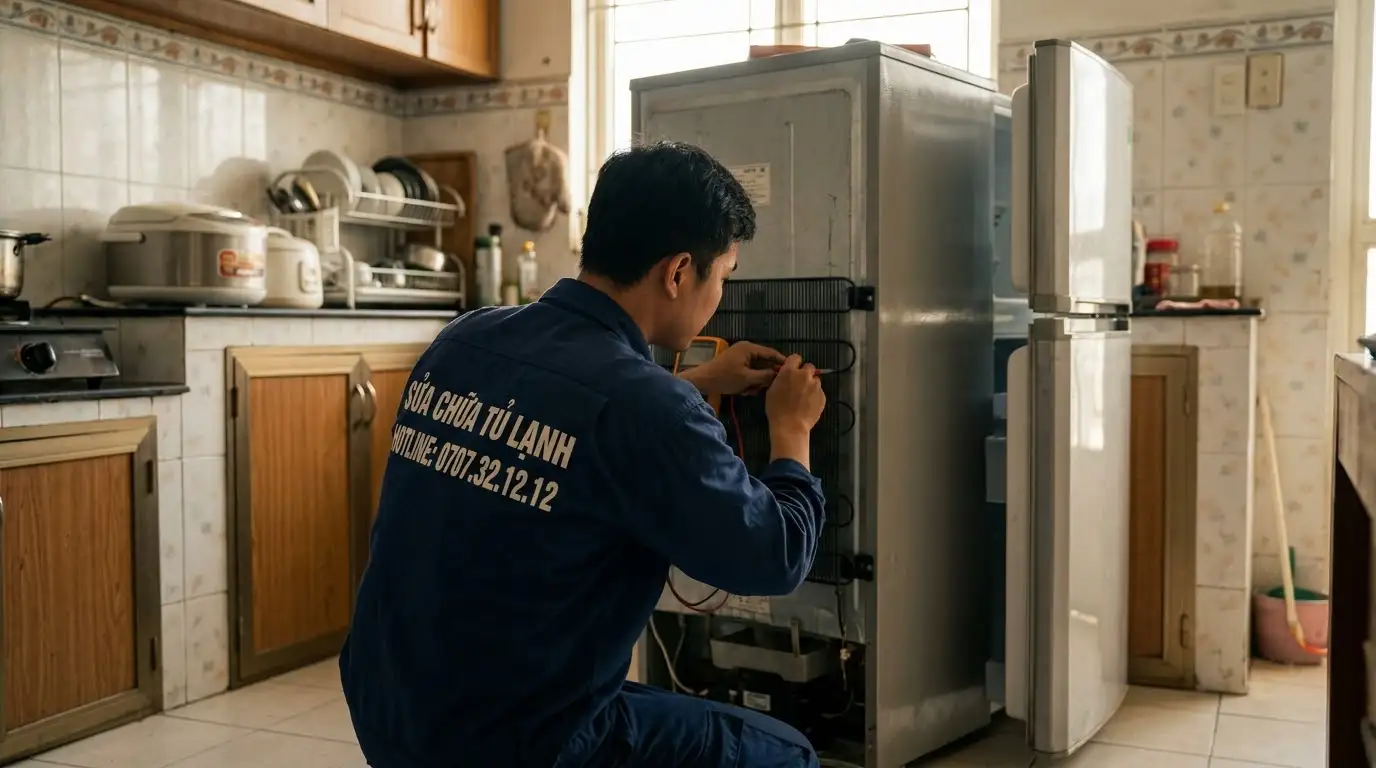 Kiểm tra hệ thống xả đá tủ lạnh quận 6