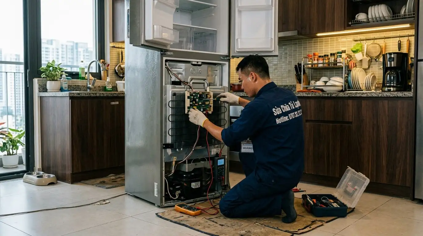 Kỹ thuật viên nạp gas tủ lạnh quận 7