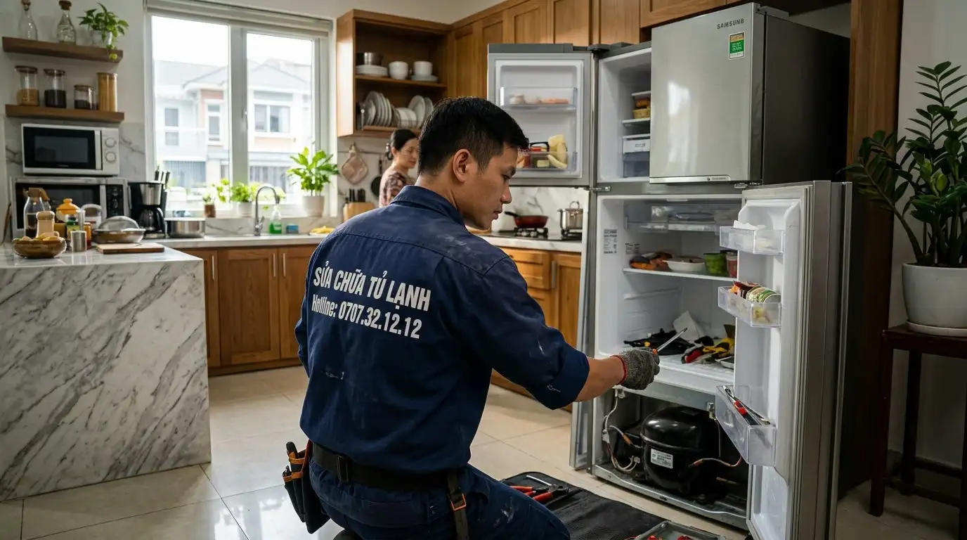 Quy trình sửa tủ lạnh tại nhà quận Bình Tân chuyên nghiệp