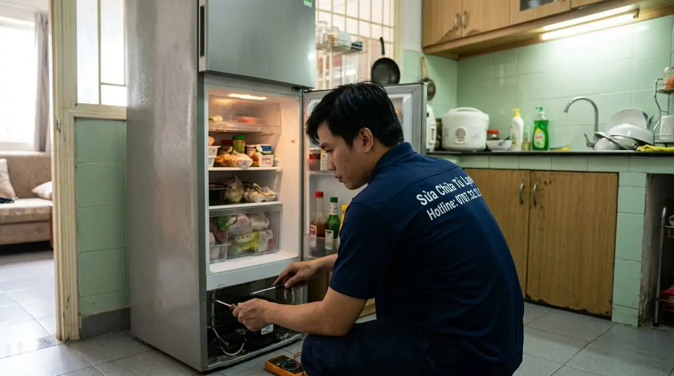 Thợ sửa tủ lạnh quận Phú Nhuận xử lý triệt để sự cố