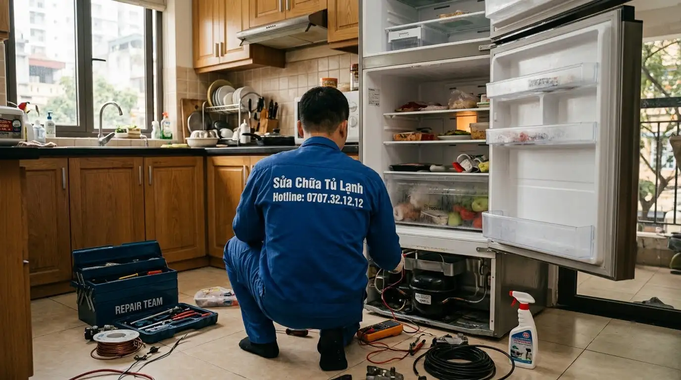 Tủ lạnh bị hôi do cặn bẩn bám lâu ngày