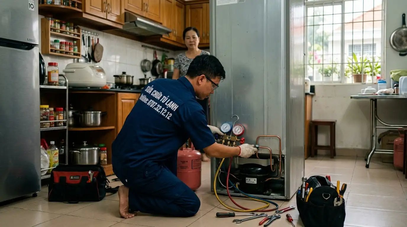 bảng giá chi phí châm thêm gas tủ lạnh