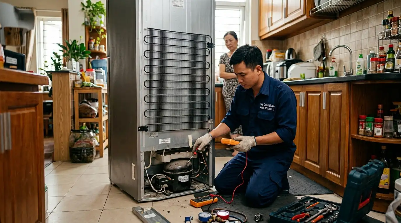 Bảng giá khắc phục tủ lạnh chạy liên tục không ngắt