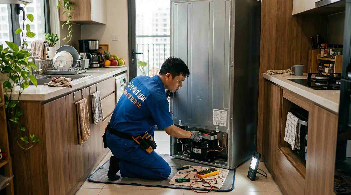 tủ lạnh có tiếng nước chảy