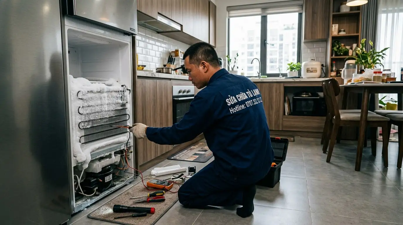 Hiện tượng tủ lạnh đông đá ngăn mát làm hư hỏng thực phẩm