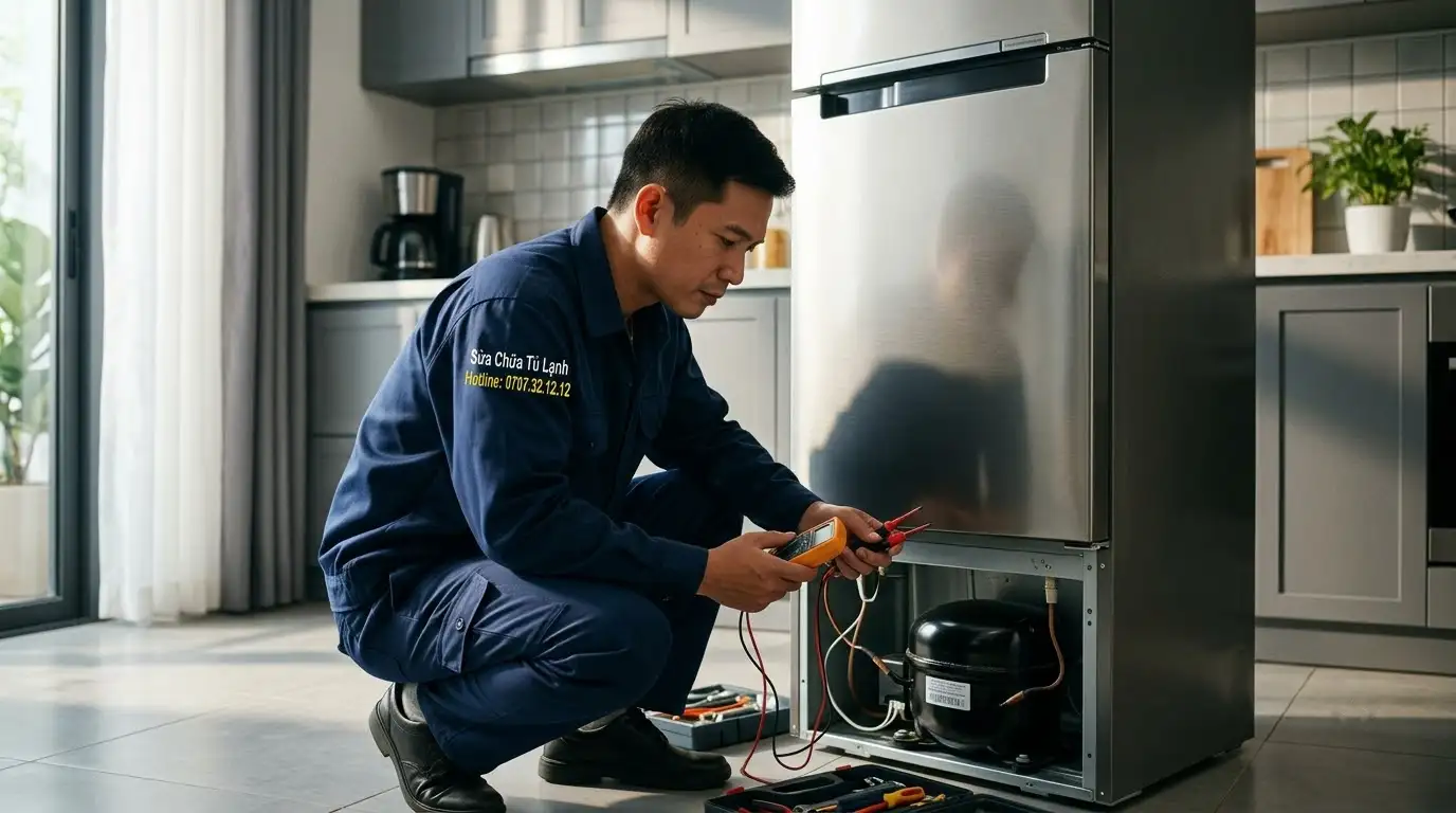 tủ lạnh kêu cạch cạch