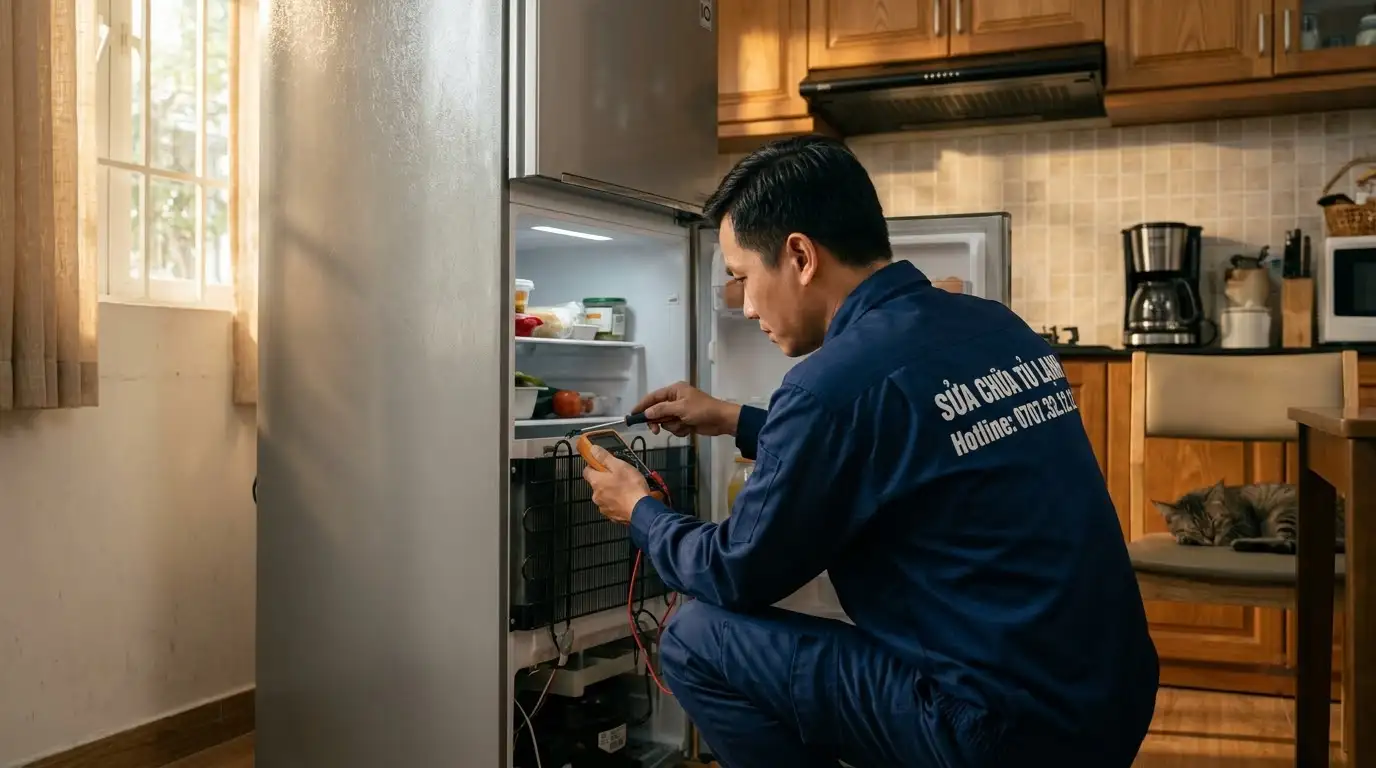 tủ lạnh phát tiếng cạch cạch