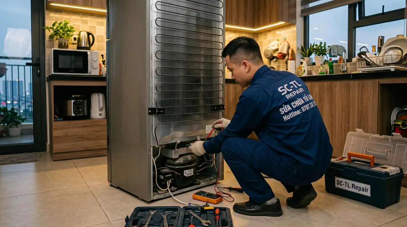 Bảng giá sửa chữa lốc tủ lạnh kêu ù ù tận nhà