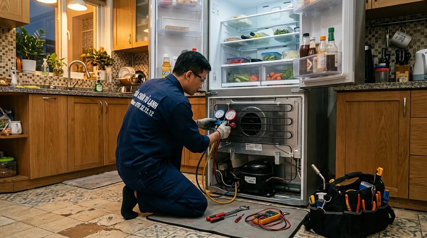chi phí sửa tủ lạnh không đủ độ lạnh giá rẻ